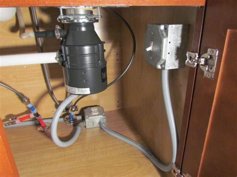 dishwasher under sink junction box